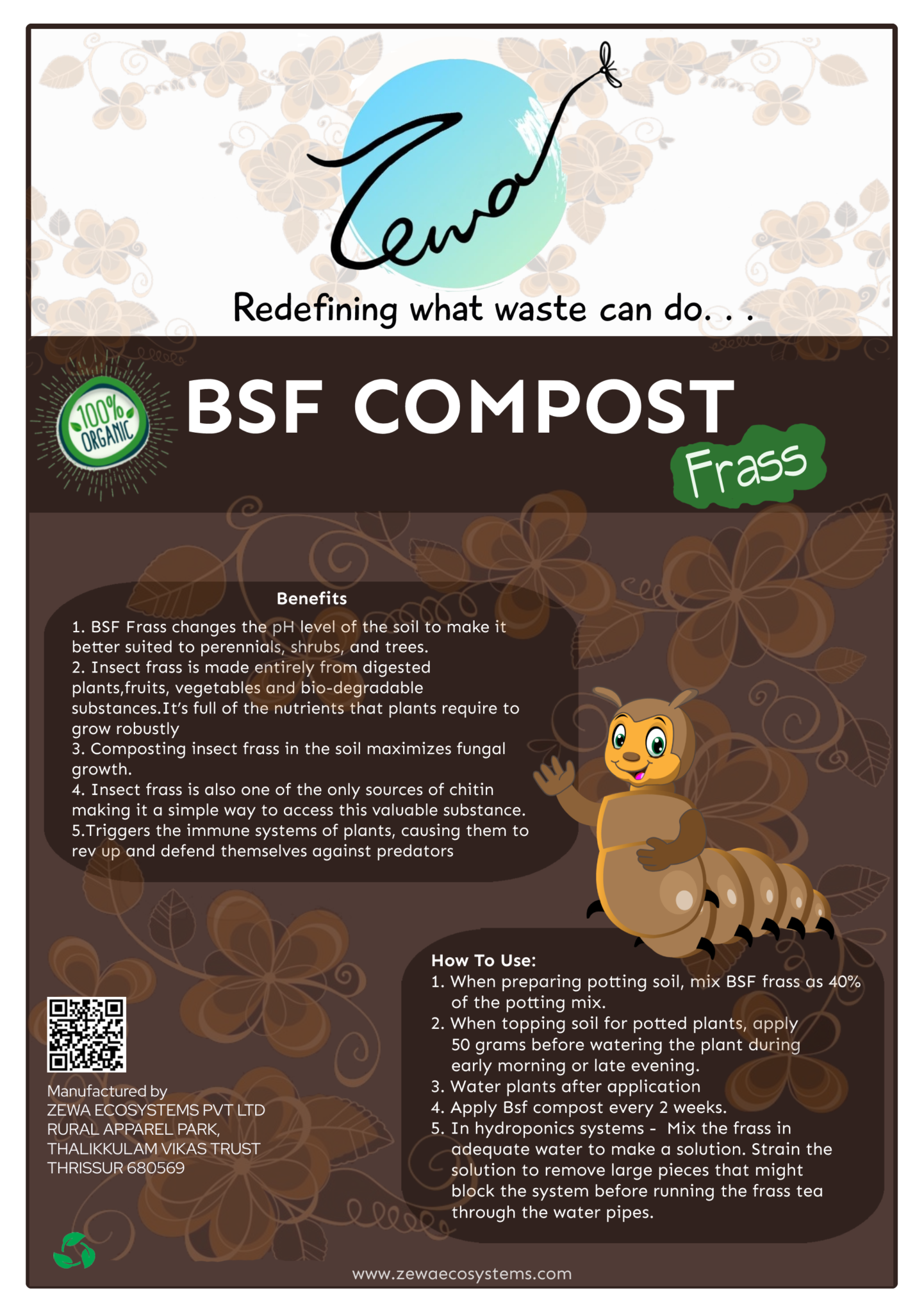 BSF Frass Compost An excellent natural fertilizer for plants